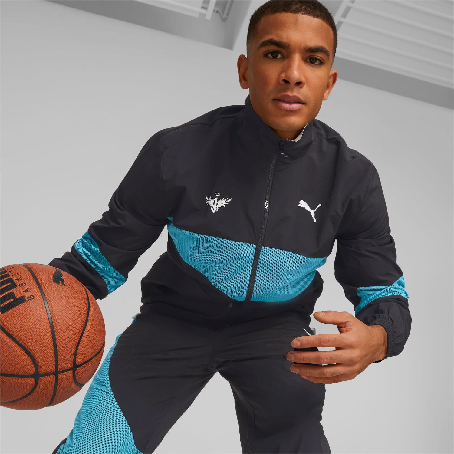 Bunda Puma Melo Clyde Basketball Jacket Čierna | 537997_01, 1