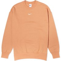 Mikina Nike Phoenix Fleece Crew Sweat "Amber Brown & Sail" Oranžová | DQ5733-225, 1