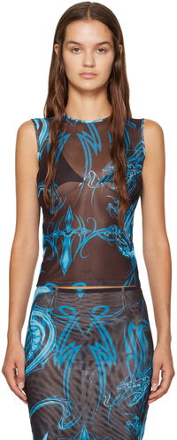 Miaou Drew Mesh Tank Top