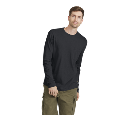 Tričko Allbirds Merino Long Sleeve T-Shirt, Size Small Čierna | A11500M, 0