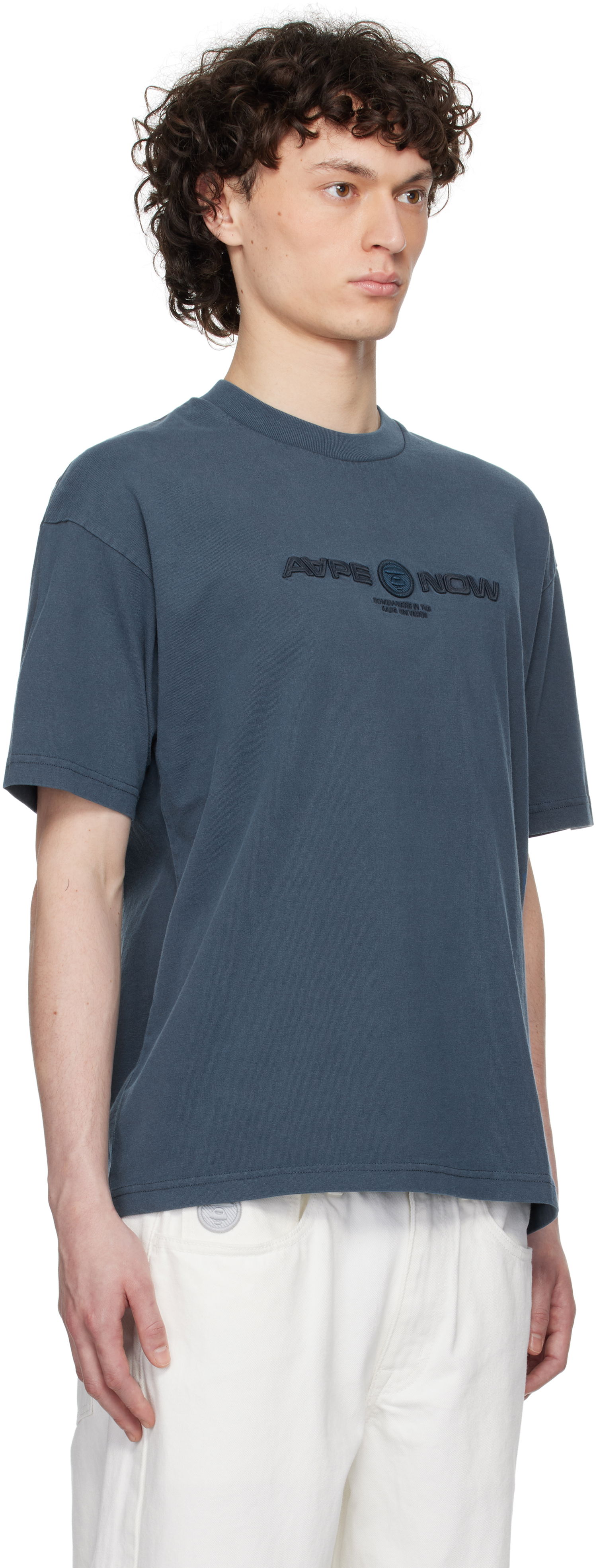 Tričko AAPE by A Bathing Ape AAPE by A Bathing Ape 'AAPE Now' T-Shirt Modrá | AAPTEM1603XXNNYX, 1