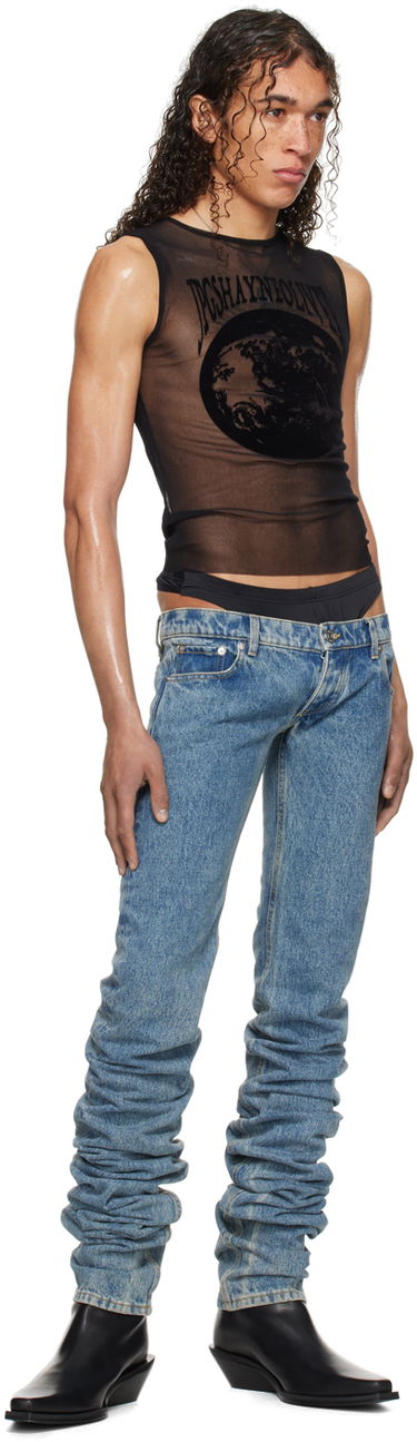 Tielko Jean Paul Gaultier Jean Paul Gaultier Shayne Oliver Edition Mesh Graphic Tank Top Čierna | 24/27-U-DB033I-T001-0000, 4