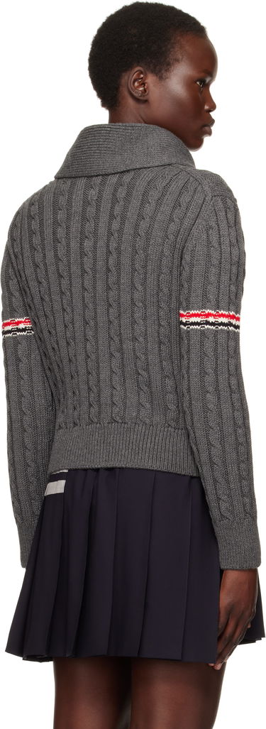 Sveter Thom Browne Wool Armband Cardigan Šedá | FKC621A-Y1024, 2