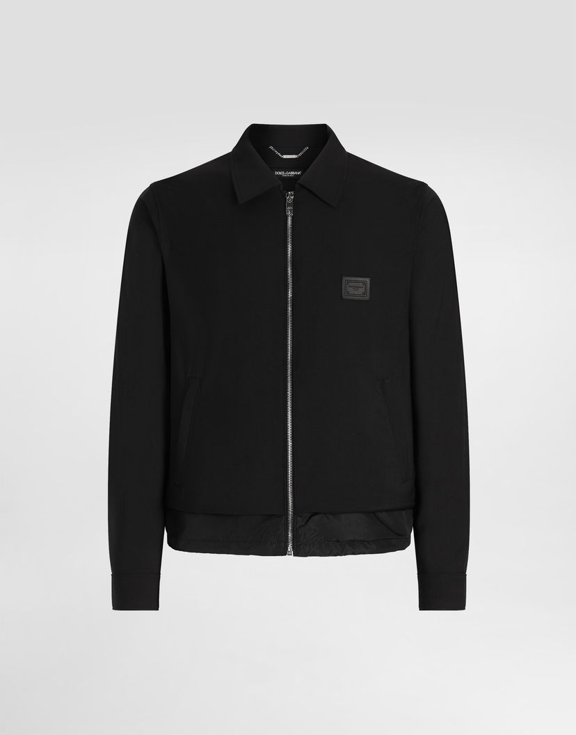 Bunda Dolce & Gabbana Dolce & Gabbana Wool Canvas Jacket Čierna | G9BQZTFURK8N0000