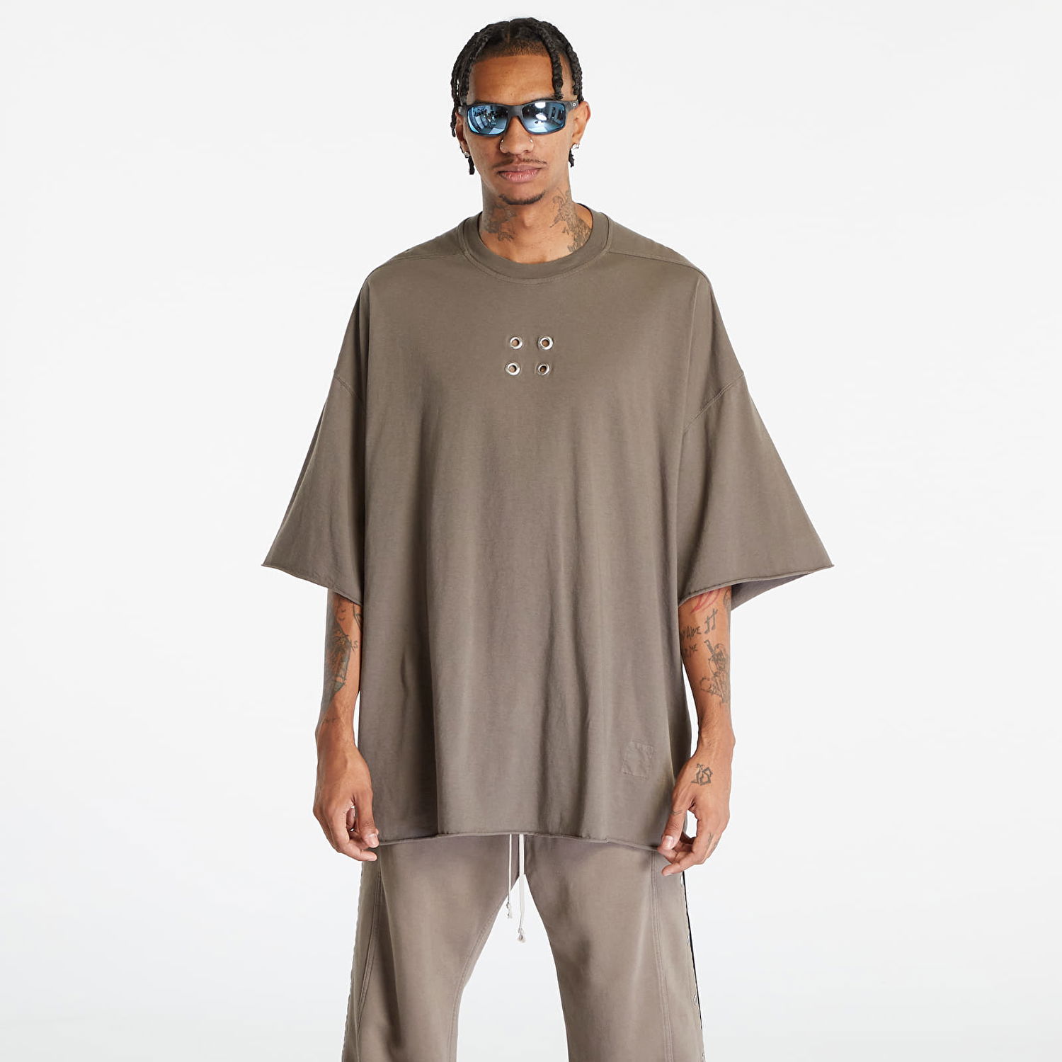 Tričko Rick Owens Knit Tommy T-Shirt Hnedá | DU02C5259 RNES1 34, 0