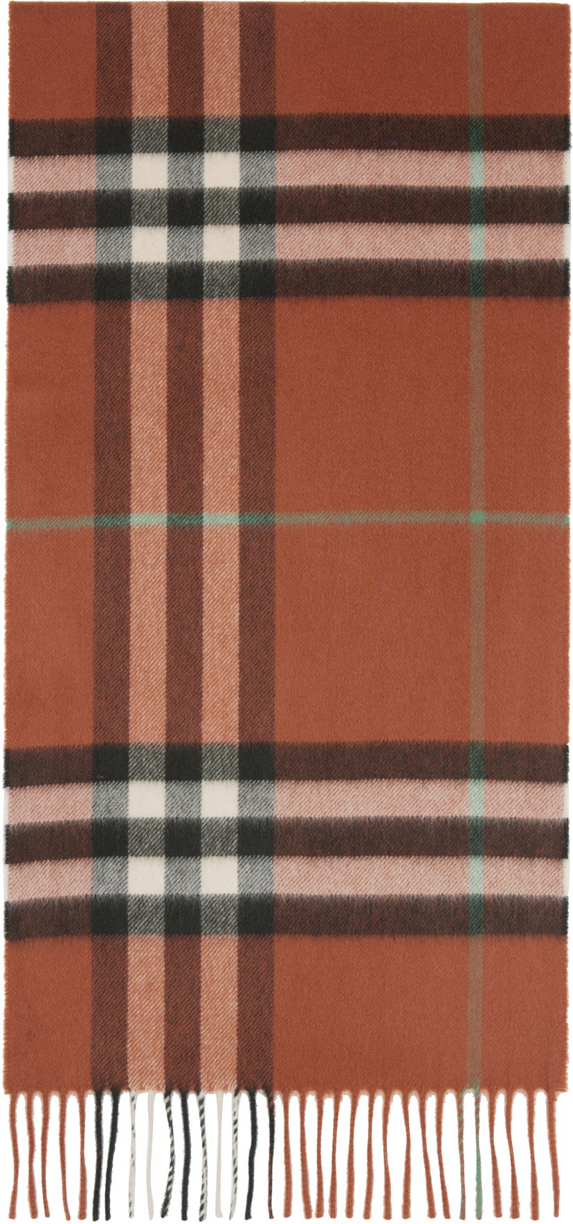 Šál Burberry Burberry Check Cashmere Scarf Oranžová | 8112643