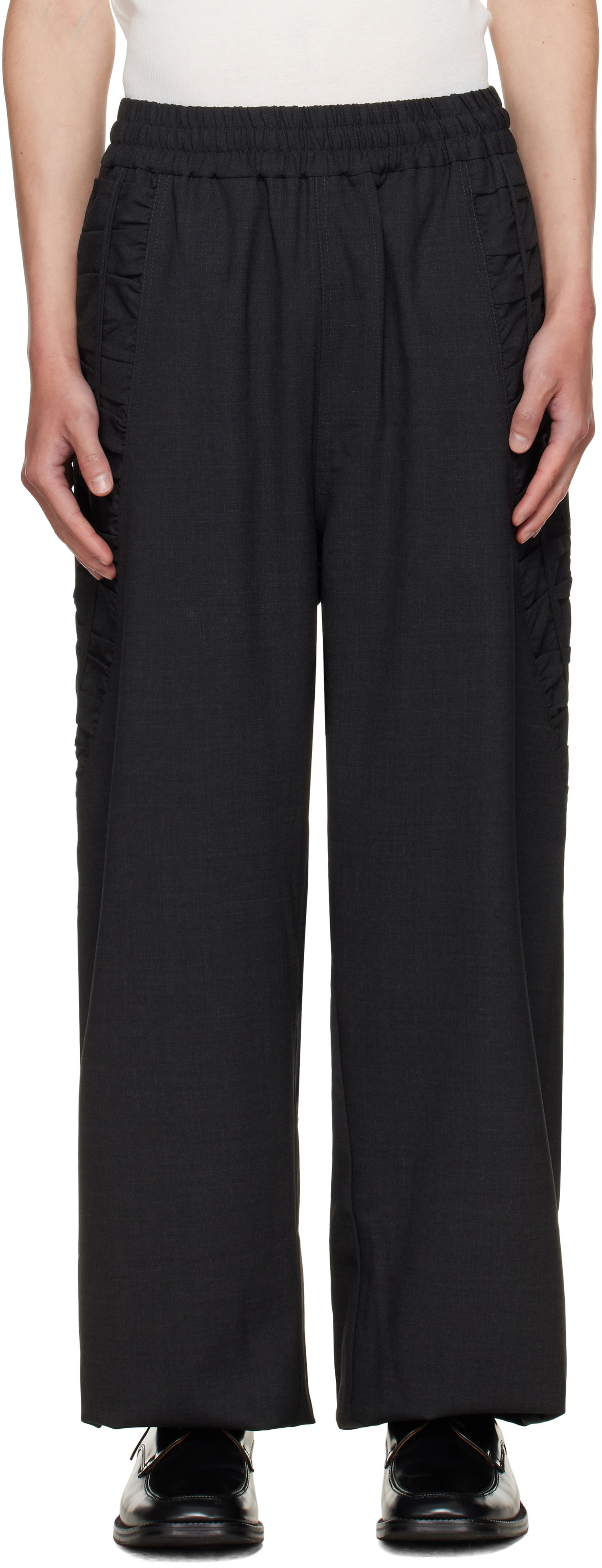 Nohavice sage NATION SAGE NATION Fossil Trousers Čierna | S054 FOSSIL TROUSER TROPICAL W, 0