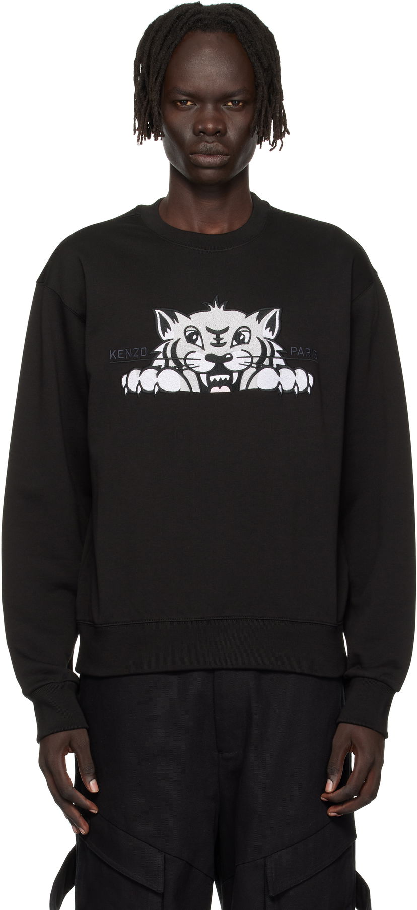 Mikina KENZO Kenzo 'Happy Tiger' Sweatshirt Čierna | FF65SW2654MF
