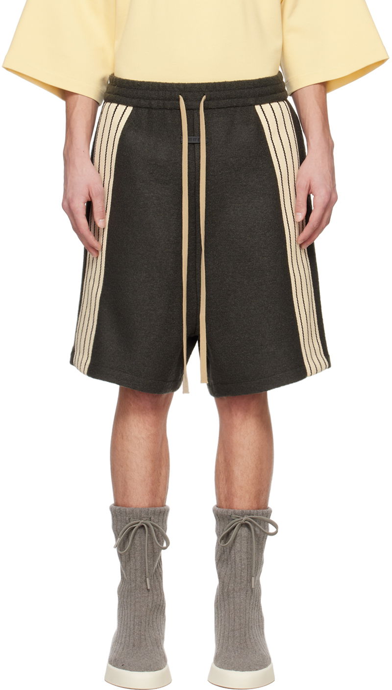 Šortky Fear of God Gray Striped Shorts Čierna | FG840-3412CWO