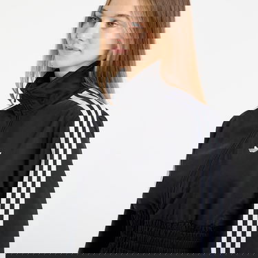 Bunda adidas Originals Smocked Fb Tt Full-Zip Track Jacket with 3-Stripes Čierna | KD0303, 4