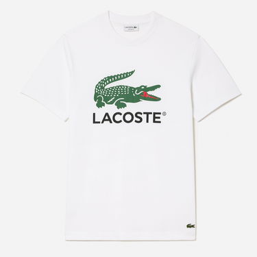 Tričko Lacoste Big Croc Classic Cotton-Jersey Biela | TH1285-001, 2