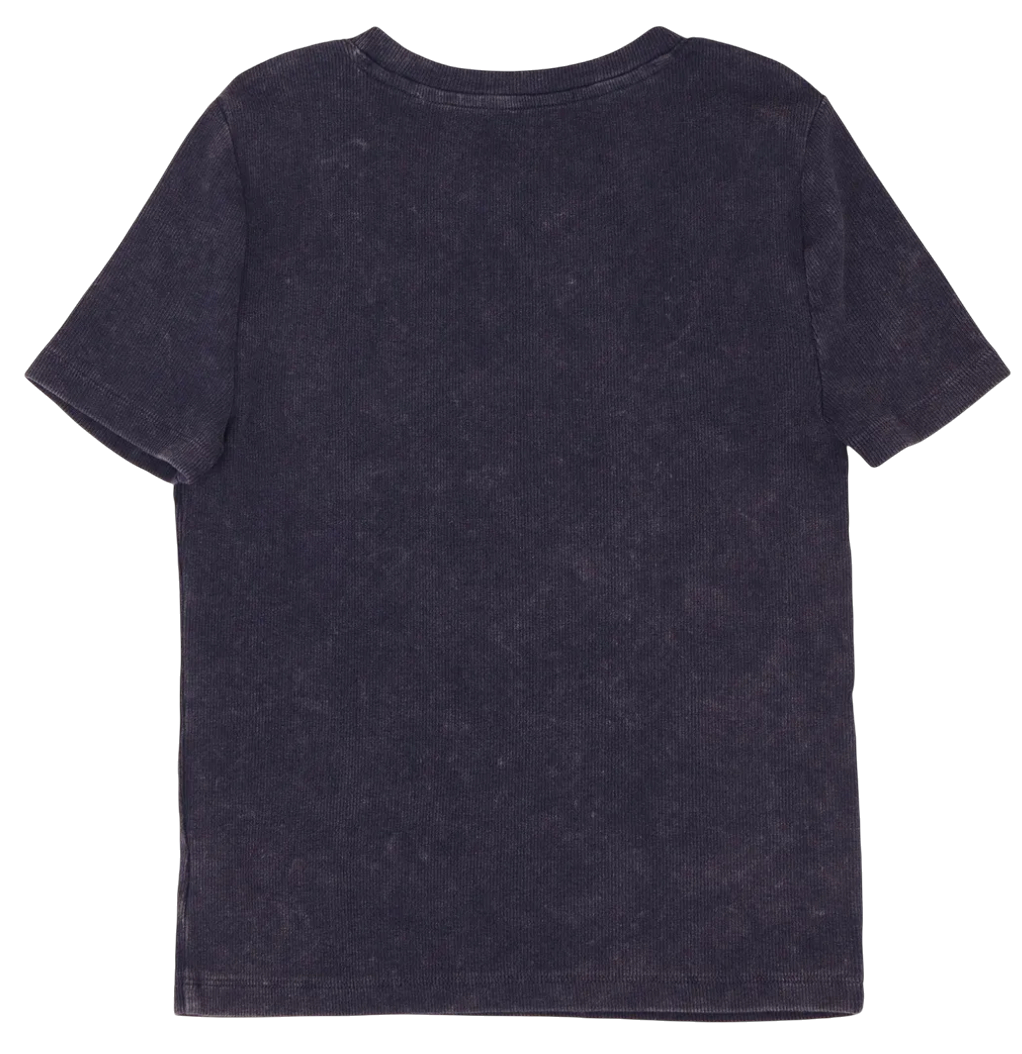 Tričko GAP Ribbed T-Shirt Logo Abbreviated Navy | 637782-09, 1