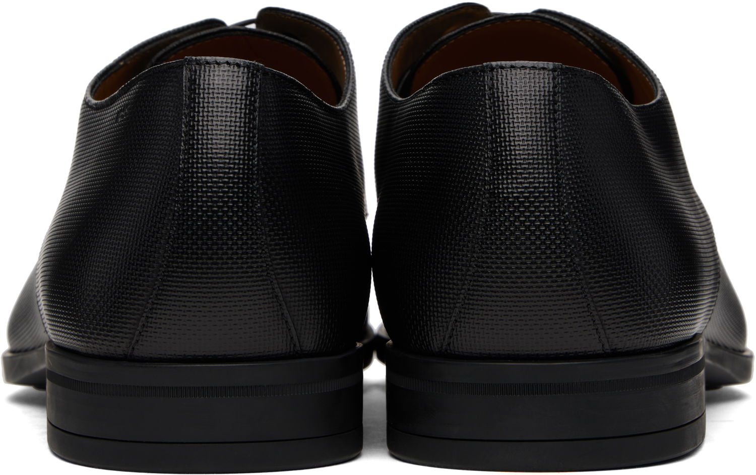 Oblečenie BOSS BOSS Structured Leather Derbys Čierna | 50499843, 1