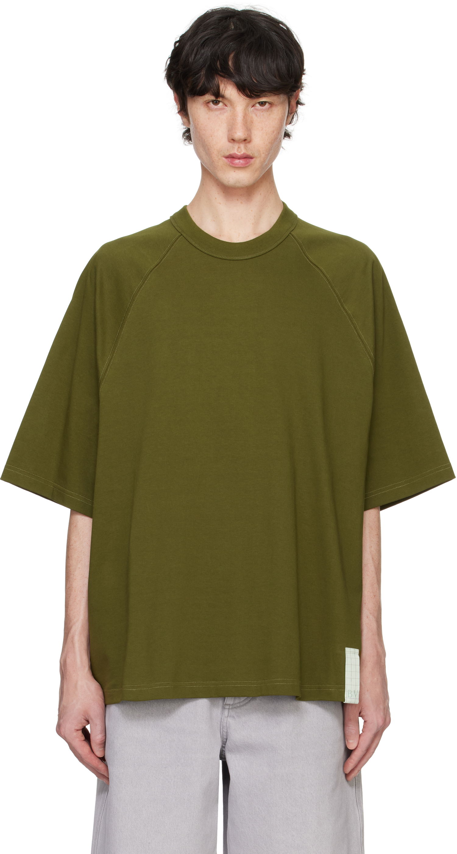 Tričko Bottega Veneta Pima Cotton Jersey T-Shirt Zelené | 804279 V4N50 1352, 0