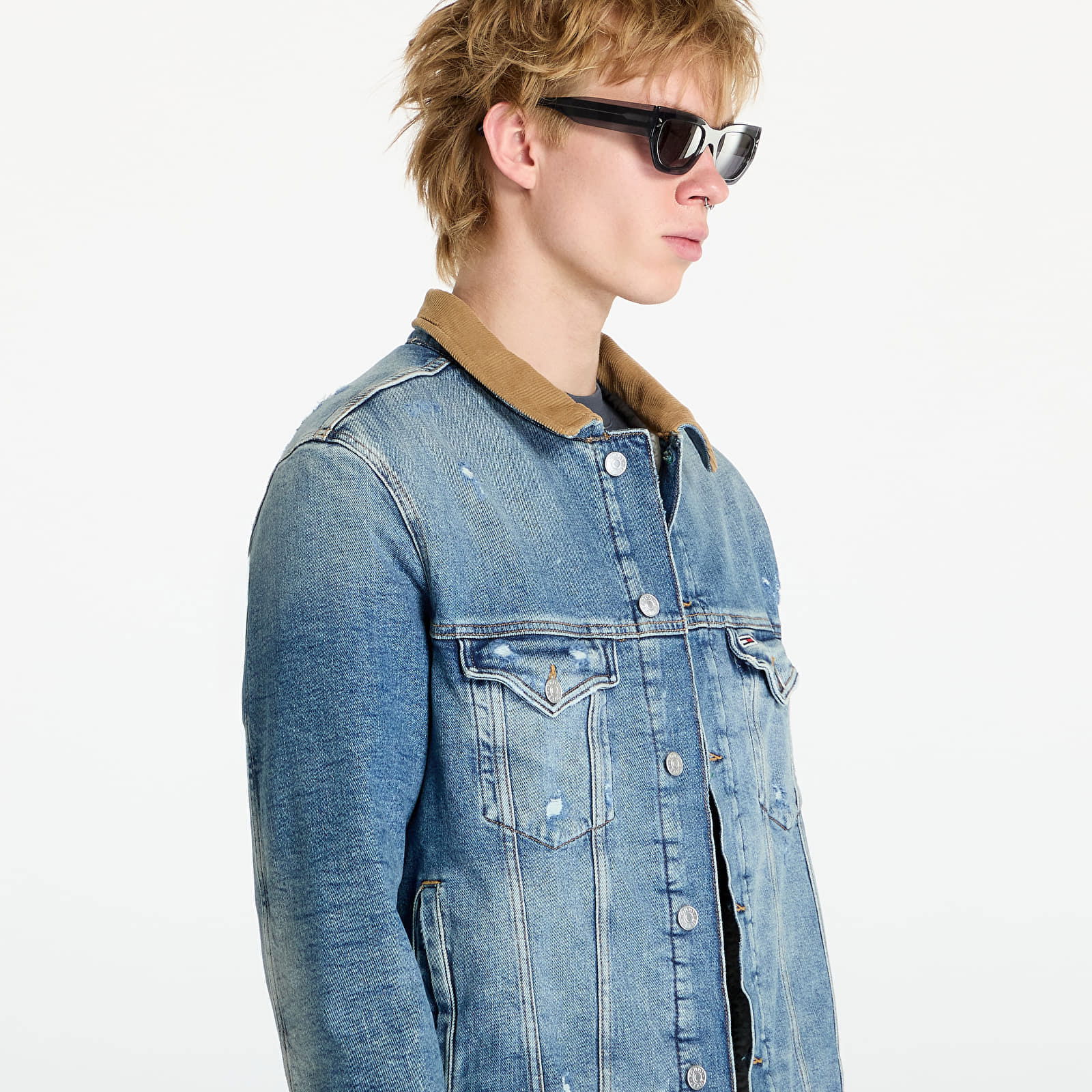 Ryan Teddy Regular Trucker Jacket Denim