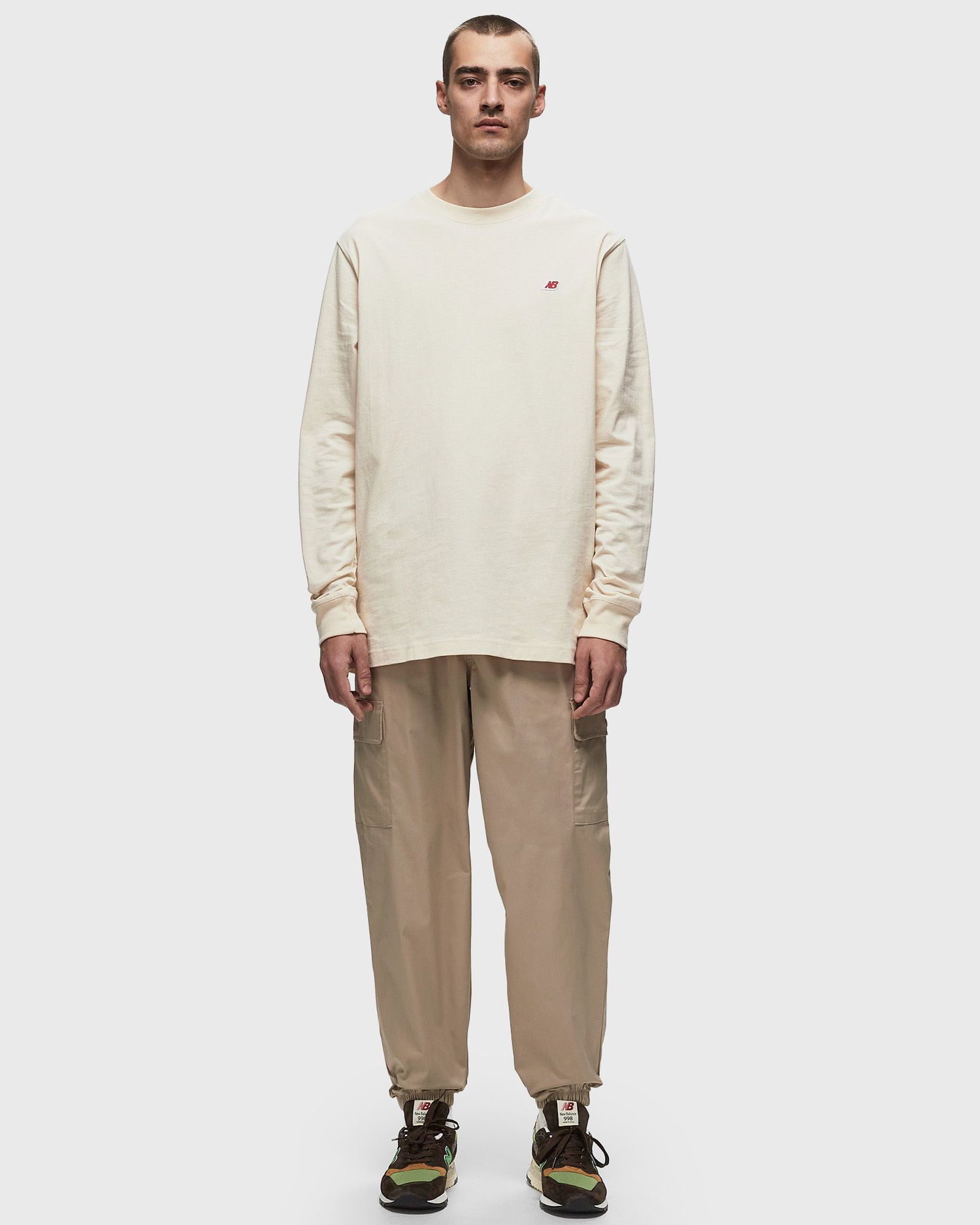 Cargo nohavice New Balance Icon Twill Cargo Jogger Béžová | MP41579-SOT, 1