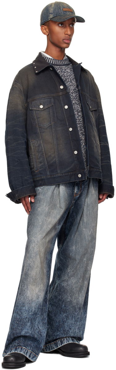 Bunda Acne Studios Acne Studios Oversized Denim Jacket Modrá | C90174-, 3