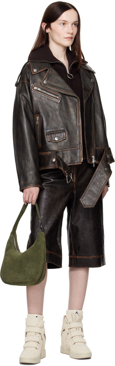 Bunda STAND STUDIO Leather Biker Jacket Čierna | 66388-7030, 3