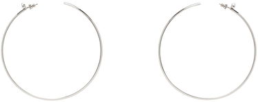 Náušnice Amina Muaddi Amina Muaddi Maya Large Hoop Earrings Metalická | MAYA HOOP LARGE, 0
