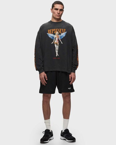 Tričko Represent Clo Represent REBORN LONG SLEEVE T-SHIRT Čierna | MLM447-444, 1