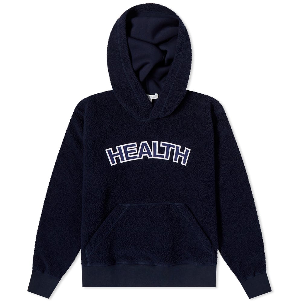 Mikina Sporty & Rich Health Sherpa Hoodie Navy | HO664NA, 0