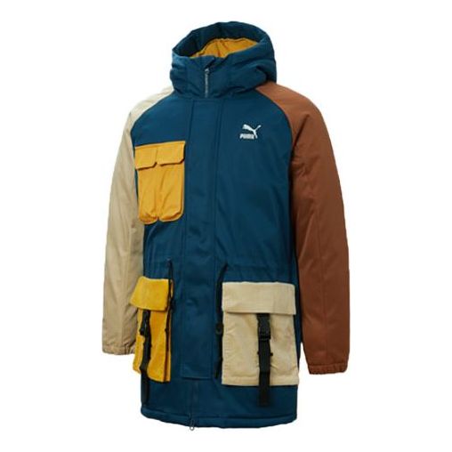 Parka Puma Retro Block Down Jacket Modrá | 534676-65