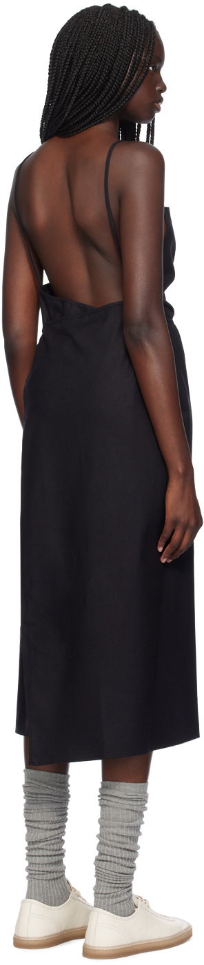 Šaty Baserange Yumi Apron Midi Dress Čierna | DRYU-WS-000, 2