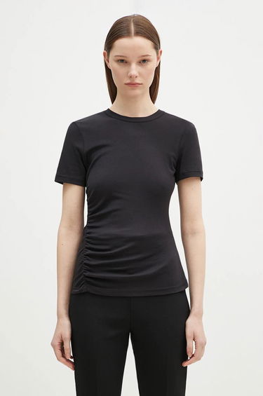 Tričko Samsoe Samsoe Samsoe Samsoe Saevelyn Fitted T-Shirt Čierna | F24400022, 0