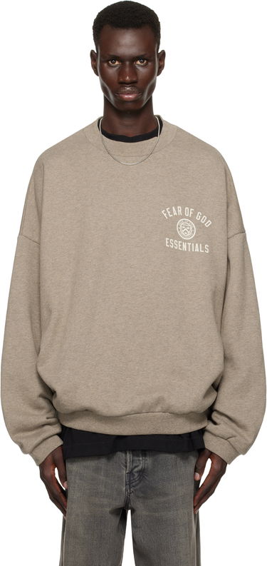 Mikina Fear of God Fear of God ESSENTIALS Fleece Crewneck Sweatshirt Hnedá | 192HO246261F, 0