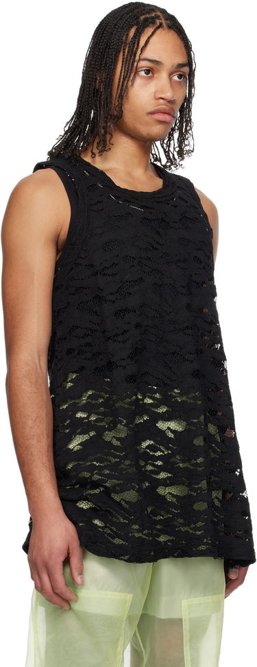 Tielko Comme des Garçons Homme Plus Raschel Lace Tank Top Biela | PO-T039-051, 4
