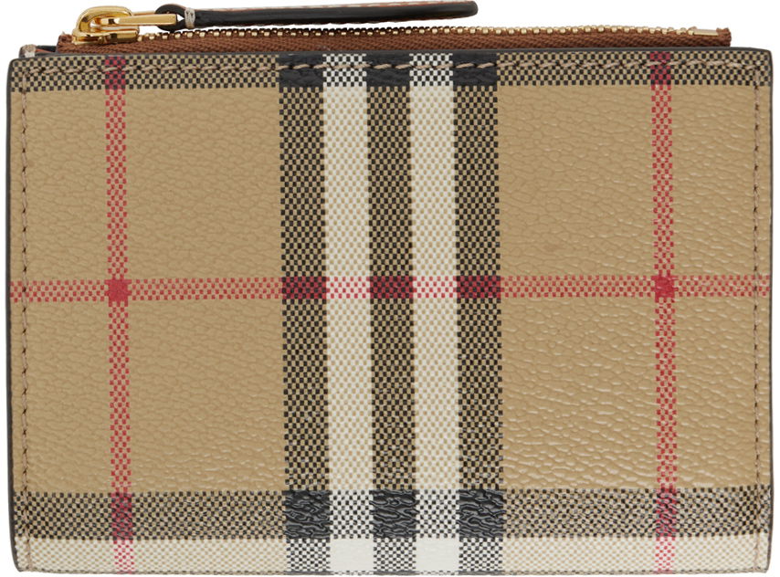 Peňaženka Burberry Check Small Bifold Wallet Béžová | 8079204, 0