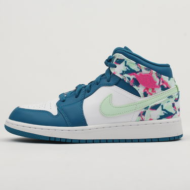 Tenisky a topánky Jordan Air Jordan 1 Mid ''Paint Stroke'' GS Tyrkysová | 555112-300, 0