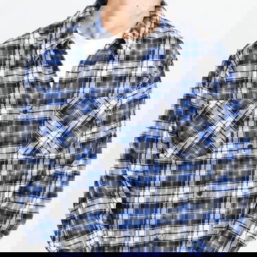Košeľa Urban Classics Checked Roots Shirt Modrá | TB4489 blue, 2