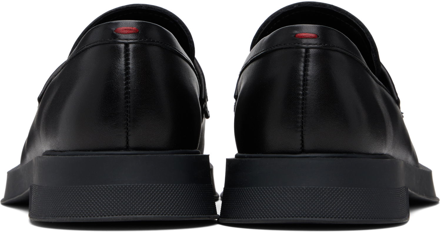 Tenisky a topánky BOSS Hugo Embroidered-Logo Loafers Čierna | 50548486, 1