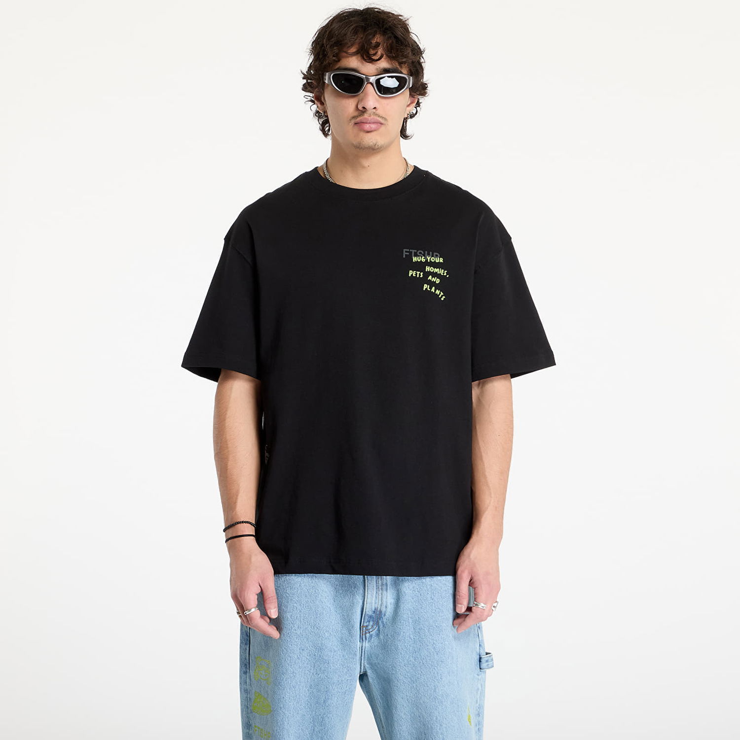 Tričko Footshop FTSHP x Spiritual Gangster Yup T-Shirt Čierna | FTSHP_386, 0