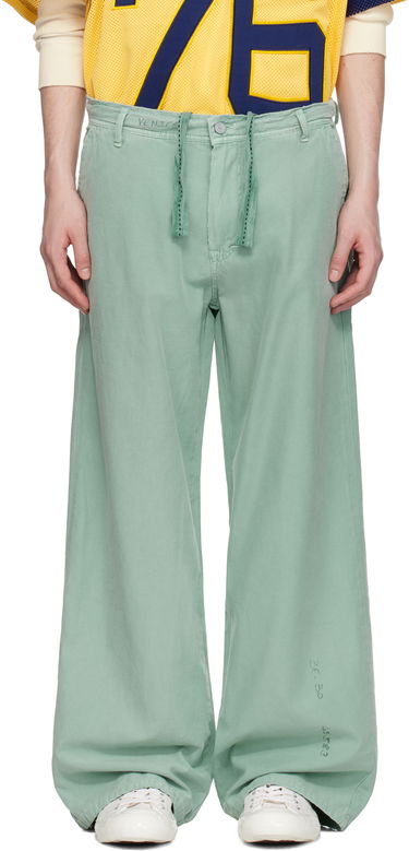 Cargo nohavice ERL ERL Distressed Chino Trousers Zelené | ERL10P005, 0