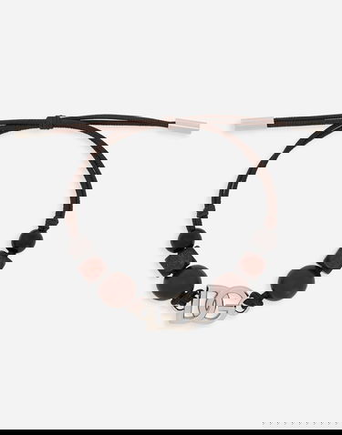 Náramok Dolce & Gabbana Dolce & Gabbana Cord Bracelet with Wooden Beads and DG Logo Hnedá | WBQ5P1W1111S9000, 3