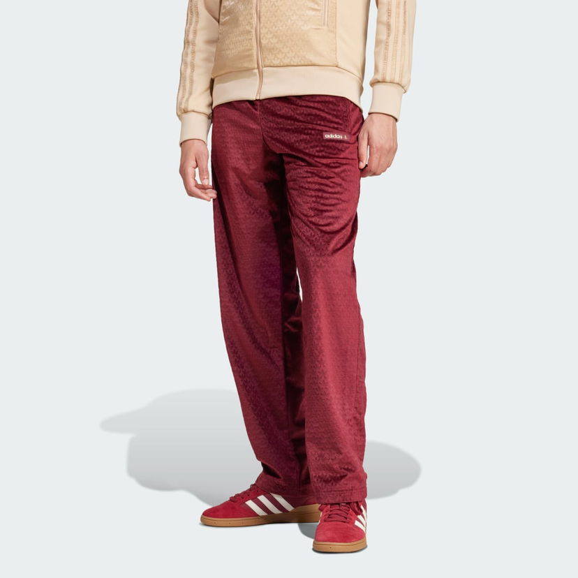 Nohavice adidas Performance Monogram Trousers Vínová | IX6735