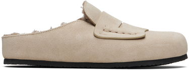 Tenisky a topánky Jacquemus 'The Mules' Suede Shearling Loafers Béžová | 25HFOM00186AC09M01, 0