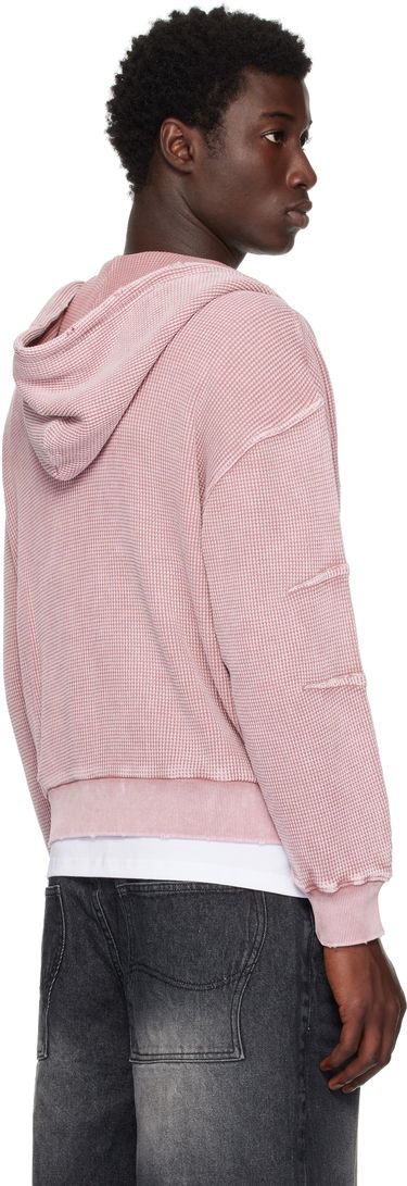 Mikina Dime Dime Premium Waffle Zip Hoodie Ružová | DIMESU258MAU, 2