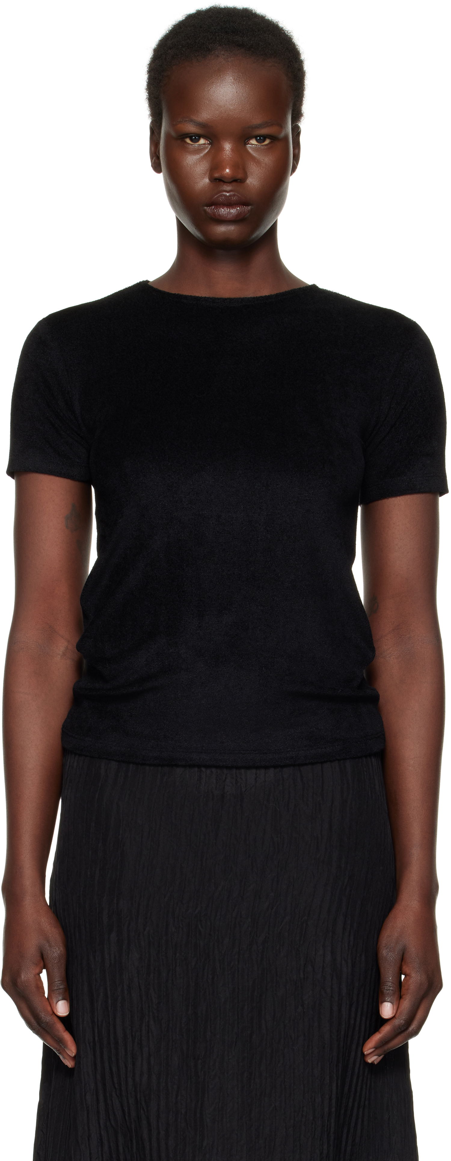 Tričko Baserange Omo Black T-shirt Čierna | TOOT-VE-SP25, 0