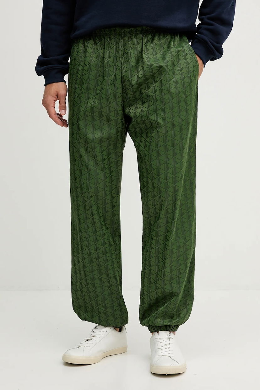 Tepláky Lacoste All-Over Print Joggers Zelené | XH8908