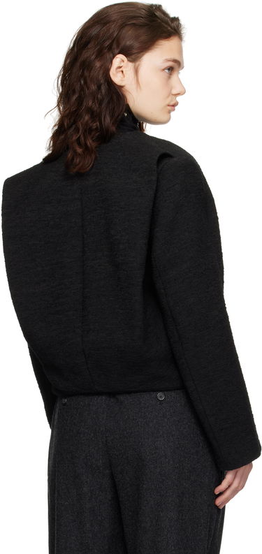 Vesta TOTEME TOTEME Cropped Bouclé Jacket Čierna | 251-WRO4309-FB0271, 2