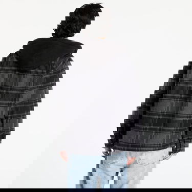 Bunda Vans Piedmont Hooded Plaid Shirt Jacket Šedá | VN000P7VQFY1, 4