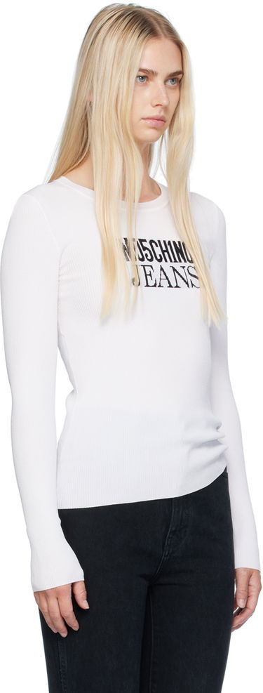Sveter Moschino Jeans Crewneck Sweater Biela | 242K10926, 1