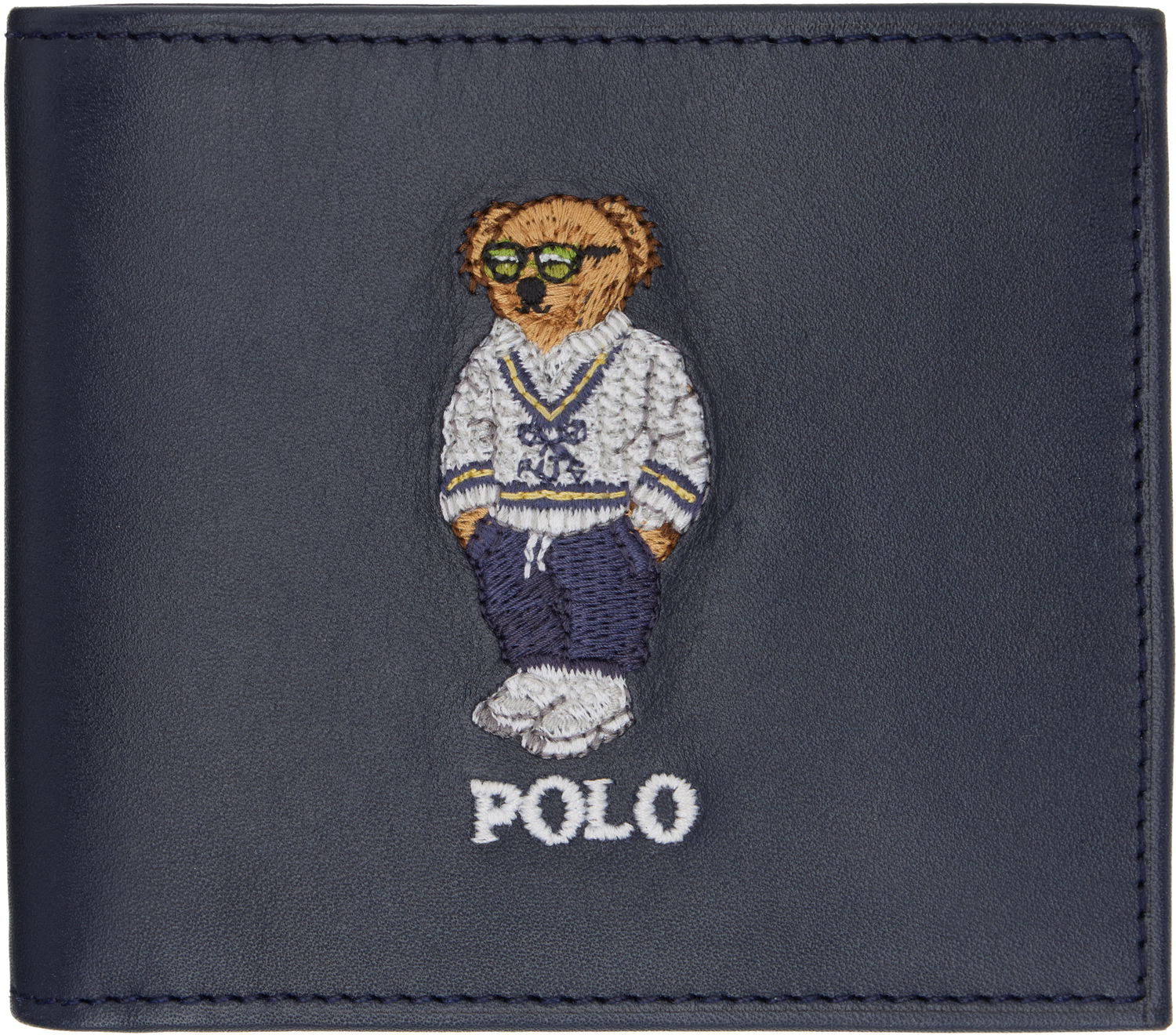 Peňaženka Polo by Ralph Lauren Ralph Lauren Bear Embroidered Billfold Wallet Navy | 405962466001, 0
