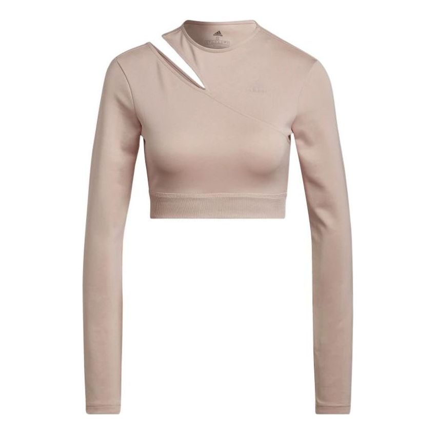 Crop Top adidas Originals Solid Color Long Sleeve Crop Top Ružová | HM3181, 0