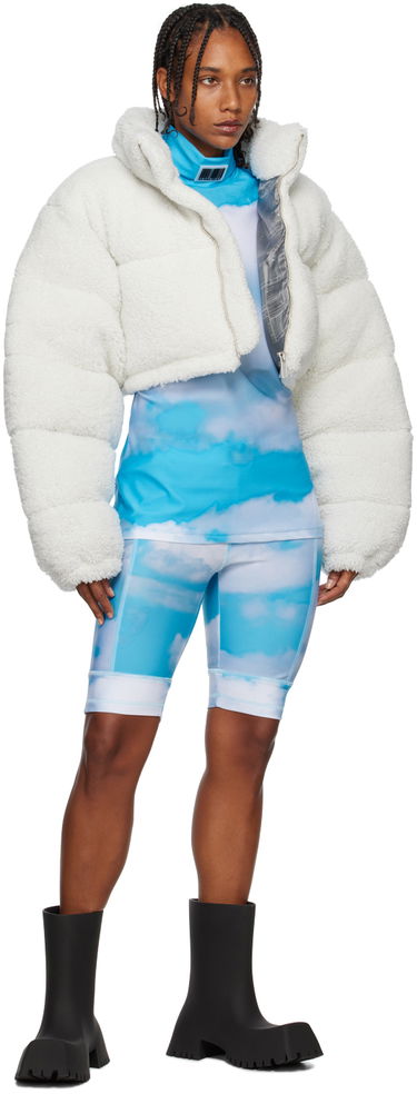 Bomber bunda VETEMENTS Cropped Shearling Jacket Biela | VL14JA180C, 3