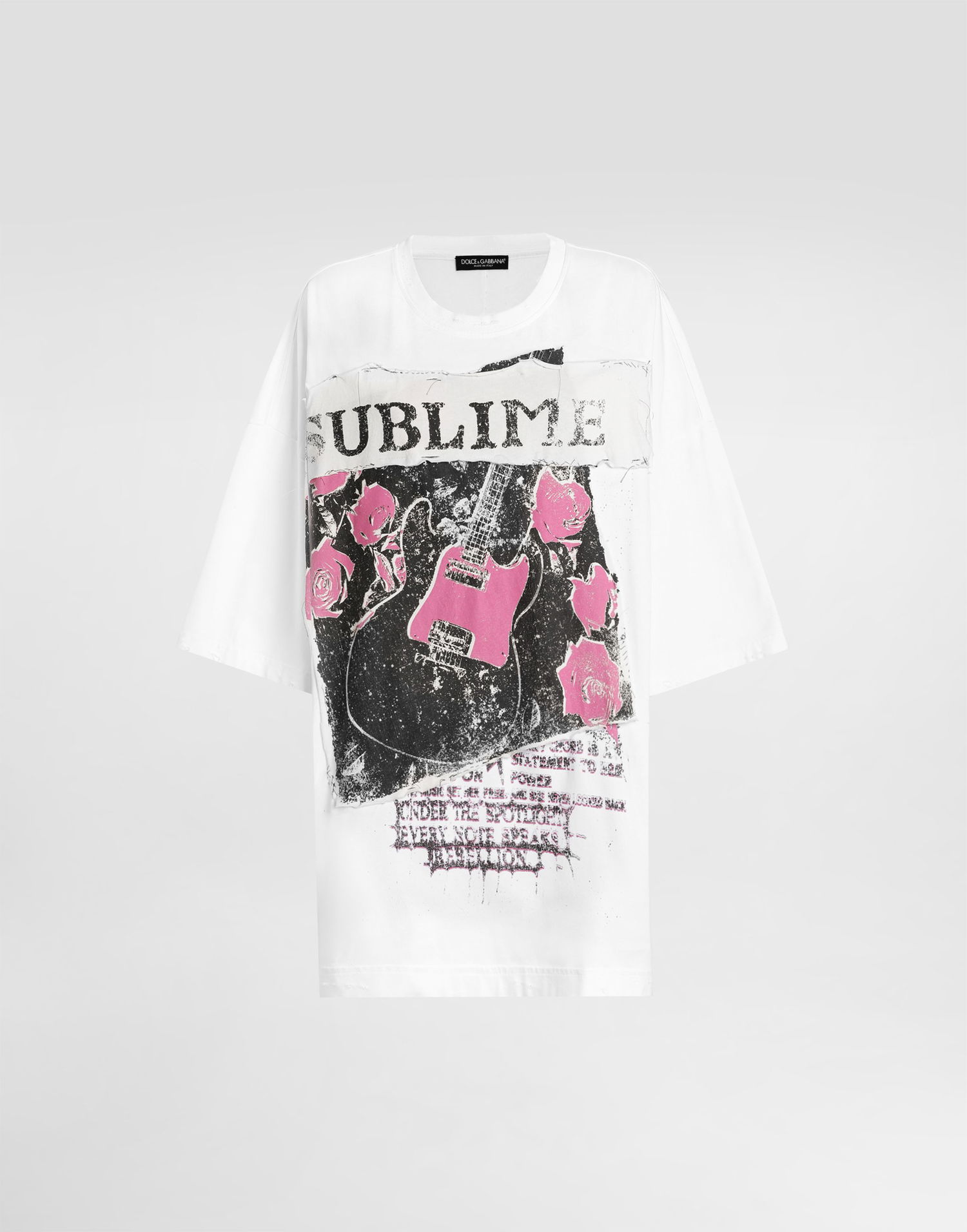 Tričko Dolce & Gabbana Dolce & Gabbana Jersey T-Shirt with Sublime Print Biela | F8V94TGDDICS9000, 0