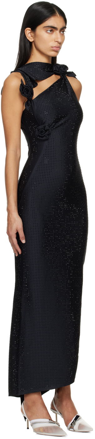 Šaty Coperni Flower Maxi Dress Čierna | COPR44855, 1